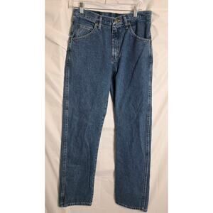 Wrangler Premium Quality Jeans Men 30x32 Straight Legs Blue Casual 100% Cotton